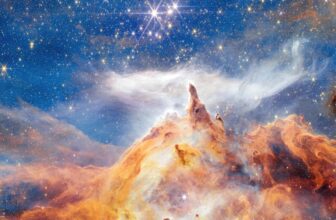 New Webb image shows star formation as glittering, craggy peaks