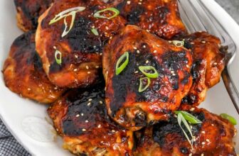 Sticky Chicken Thighs