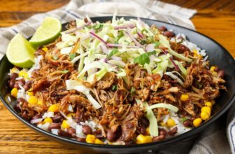 Carnitas Burrito Bowl – Barefeet in the Kitchen