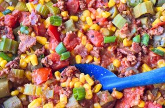 OKRA AND CORN-The Southern Lady Cooks-Cajun Style